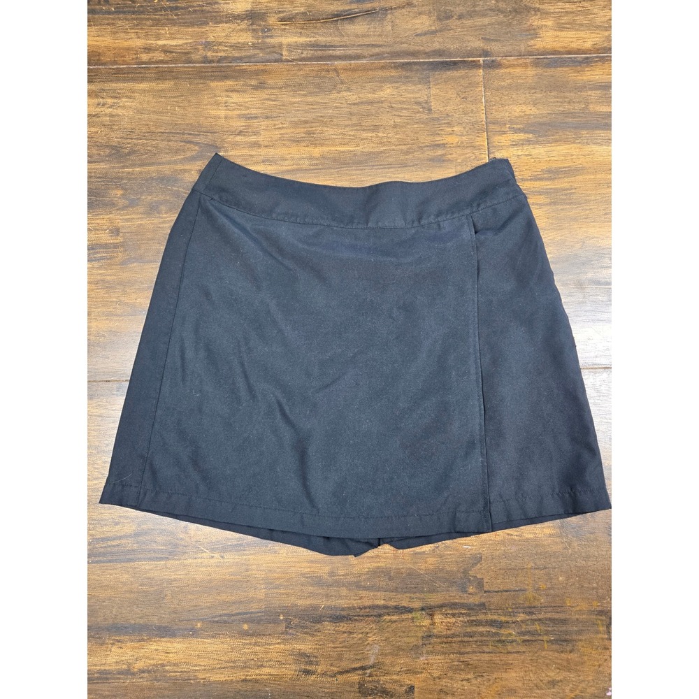 LizGolf Liz Claiborne Womens Black‎ Wrap Front Golf Skort Size 14 RN 52002